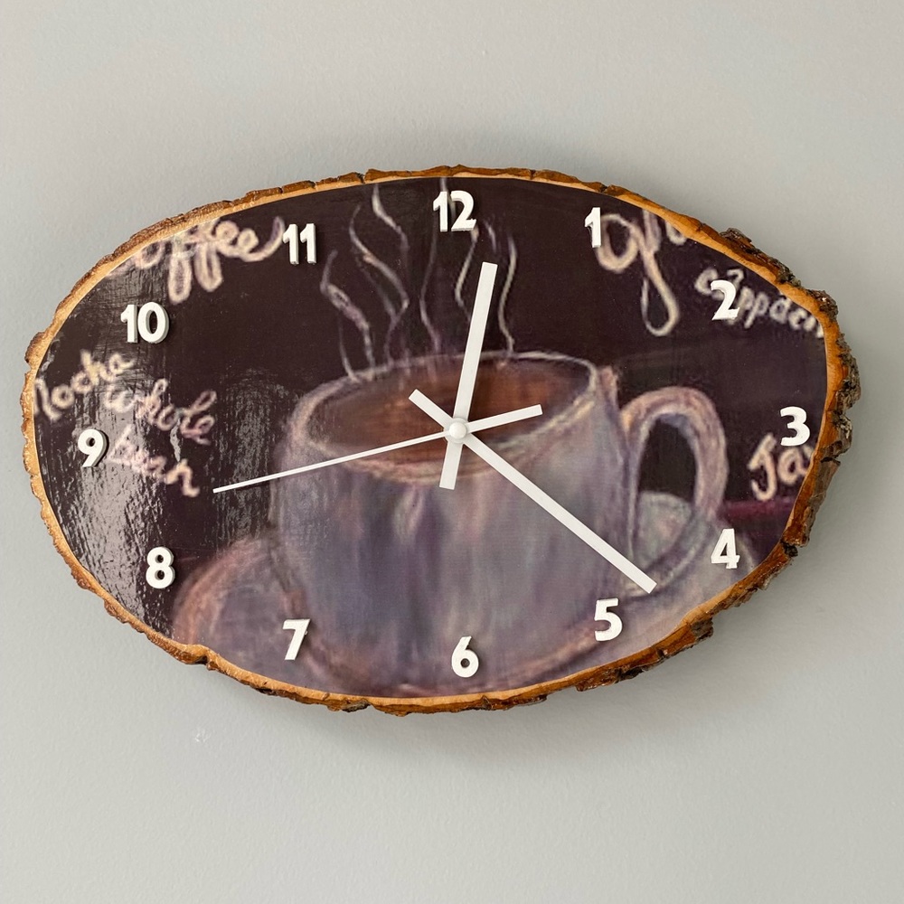 Handcrafted Coffee Clock
